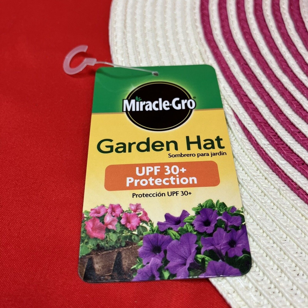 Miracle Grow Garden Hat / Women's / 30+ SPF / Pink / Sun Gardening Boating Beach - Picture 12 of 14